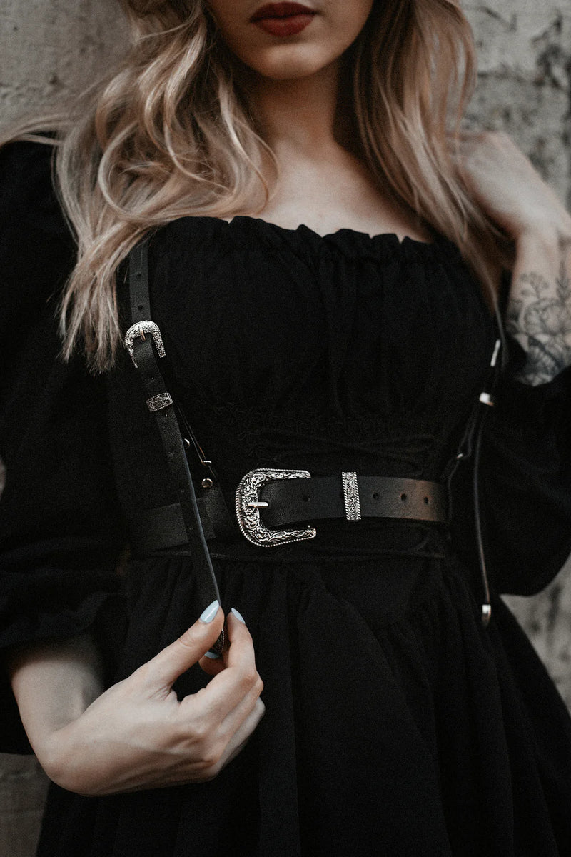 The 'Midnight Rider' Western Goth Harness– Goth Mall