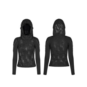 The Distressed Hoodie - Goth Mall
