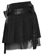 Gothic Rose Pleated Skirt - Goth Mall