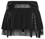 Gothic Rose Pleated Skirt - Goth Mall