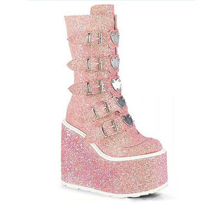 Pastel Punk Loveheart Boots