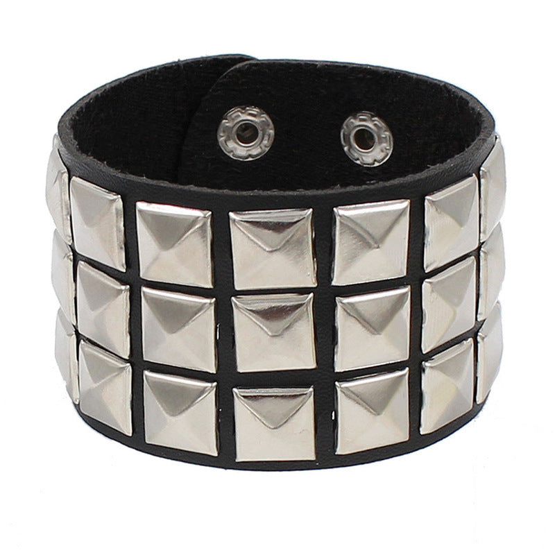 Rocker Rivets Wristbands - Goth Mall