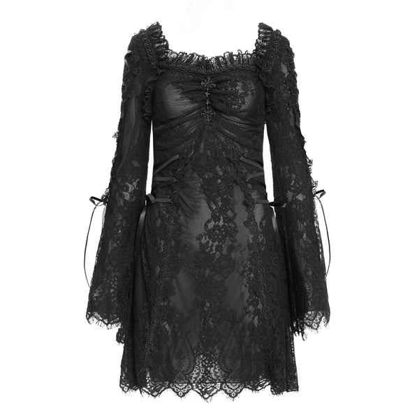 goth black lace dress Gothic Dresses by Blackwood Castle