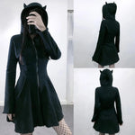 Cat Ears Hoodie Dress