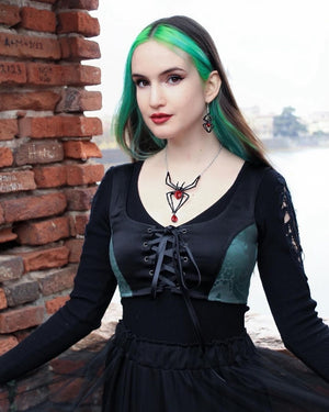 Black Widow Necklace - Goth Mall