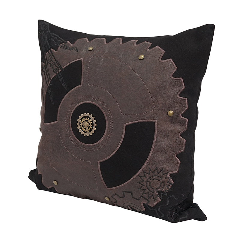 Steam Cogs Pillow - Goth Mall