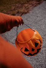 Orange Haunted Hallows Pumpkin Pail