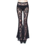 Lace Maiden Sheer Leggings - Goth Mall