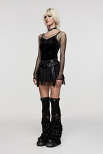 Gothic Rose Pleated Skirt - Goth Mall