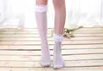 Emo Lace Trim Socks