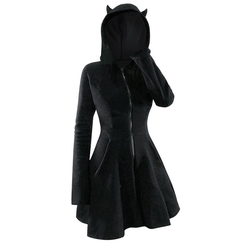 Cat Ears Hoodie Dress