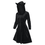 Cat Ears Hoodie Dress
