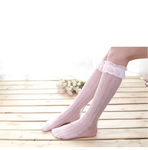 Emo Lace Trim Socks