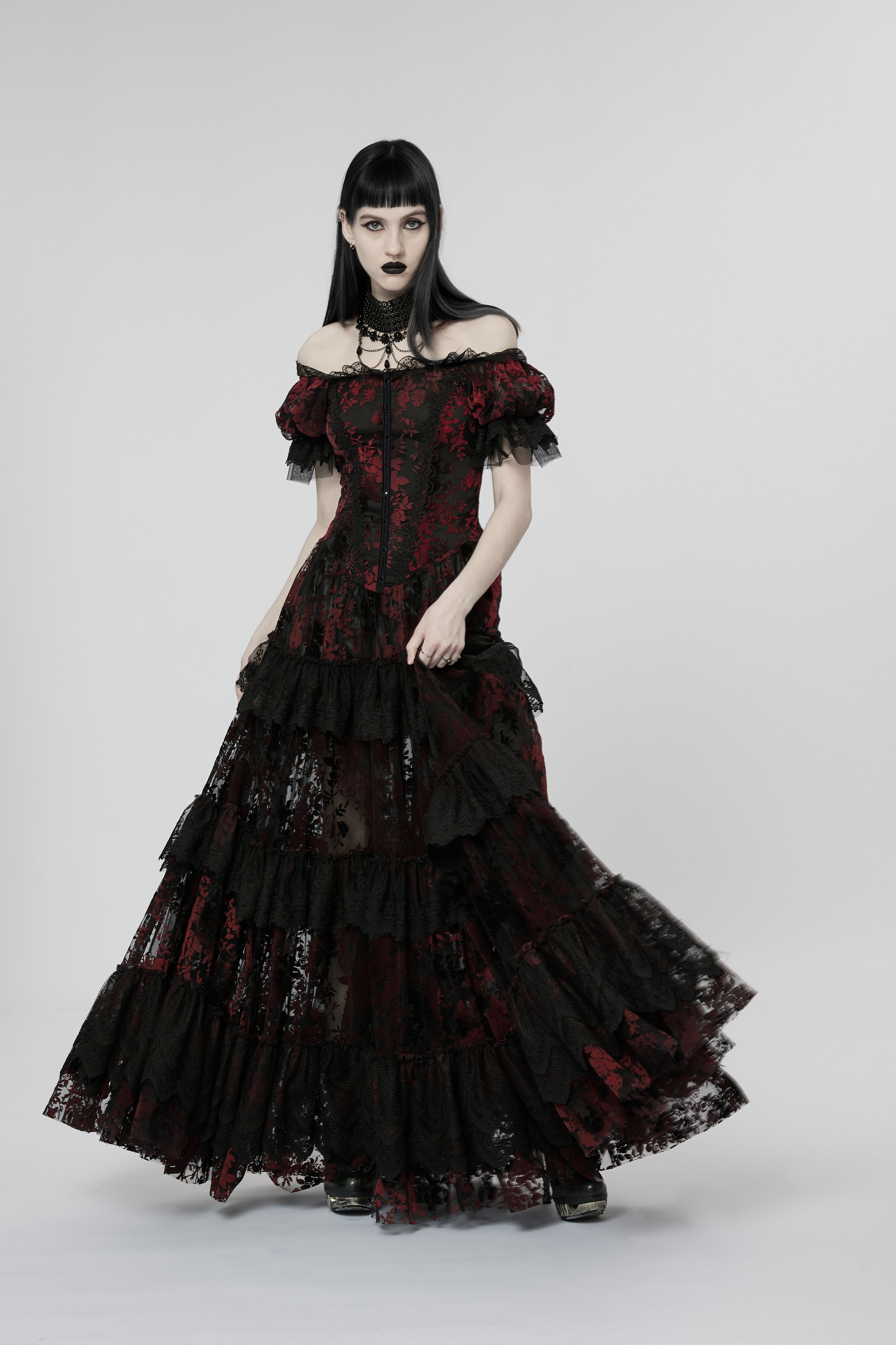 Punk Rave WQ-613 Black Red