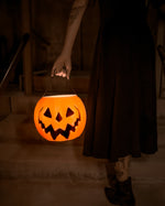 Orange Haunted Hallows Pumpkin Pail