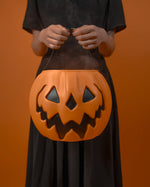 Orange Haunted Hallows Pumpkin Pail