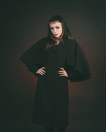 The Nevermore Full-Length Caped Coat - Goth Mall