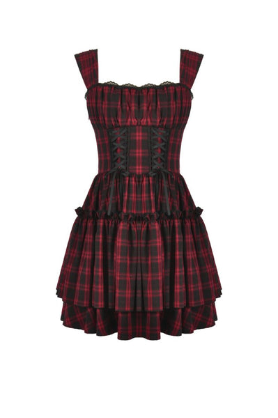 The Tartan Emo Dress Goth Mall The Tartan Emo Dress Goth Mall