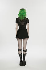 The Nightwatcher Mini Skirt - Goth Mall