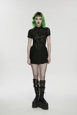 The Nightwatcher Mini Skirt - Goth Mall