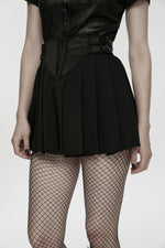 The Nightwatcher Mini Skirt - Goth Mall