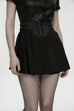 The Nightwatcher Mini Skirt - Goth Mall
