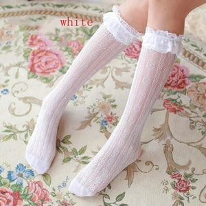 Emo Lace Trim Socks