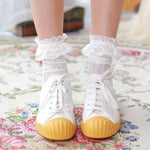 Emo Lace Trim Socks