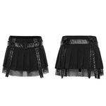 Gothic Rose Pleated Skirt - Goth Mall