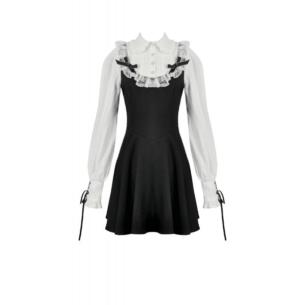 white collar black dress The Dolly Rocker Dress XL