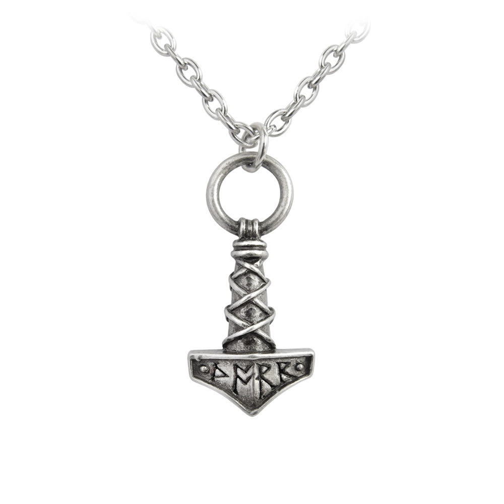 Amber Dragon Thorhammer Pendant | Goth Mall