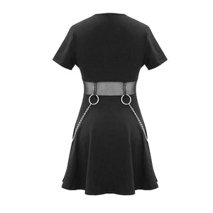 The Sheer Harness Dress - Goth Mall