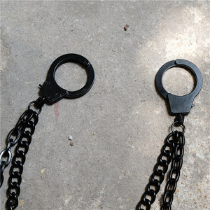 Handcuffs Belt Chain - Goth Mall