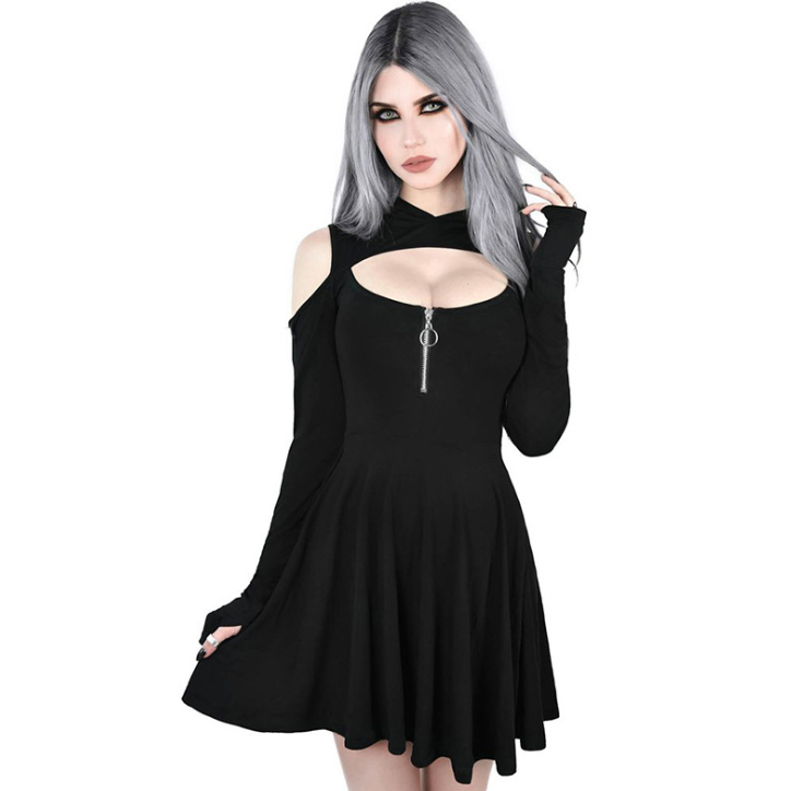 Sexy Hoodie Dress Goth Mall