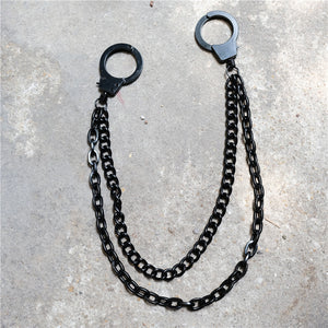 Handcuffs Belt Chain - Goth Mall