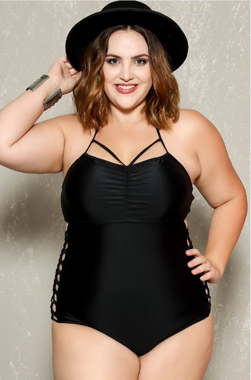 Corset Queen Swimsuit - Plus Size - Goth Mall