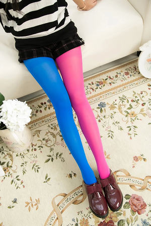 Two Tone Tights– Goth Mall - Main Image