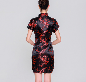The Cheongsam Dress Black Red / 5XL The Cheongsam Dress Black Red / 5XL
