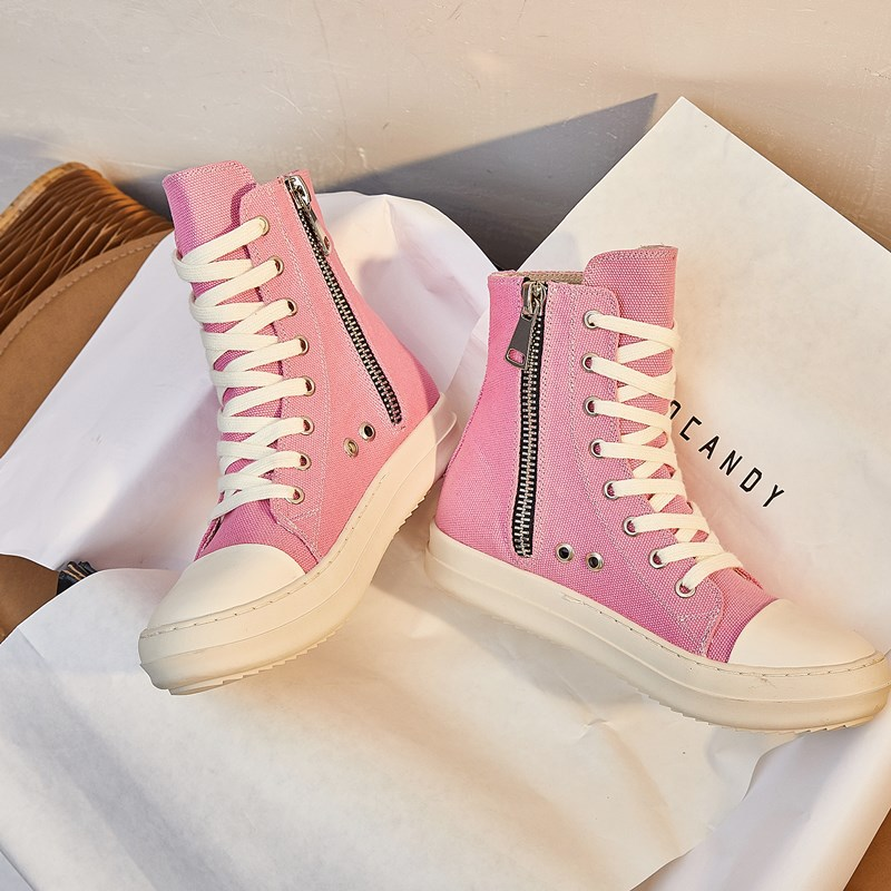 Pink Platform Sneakers - Goth Mall