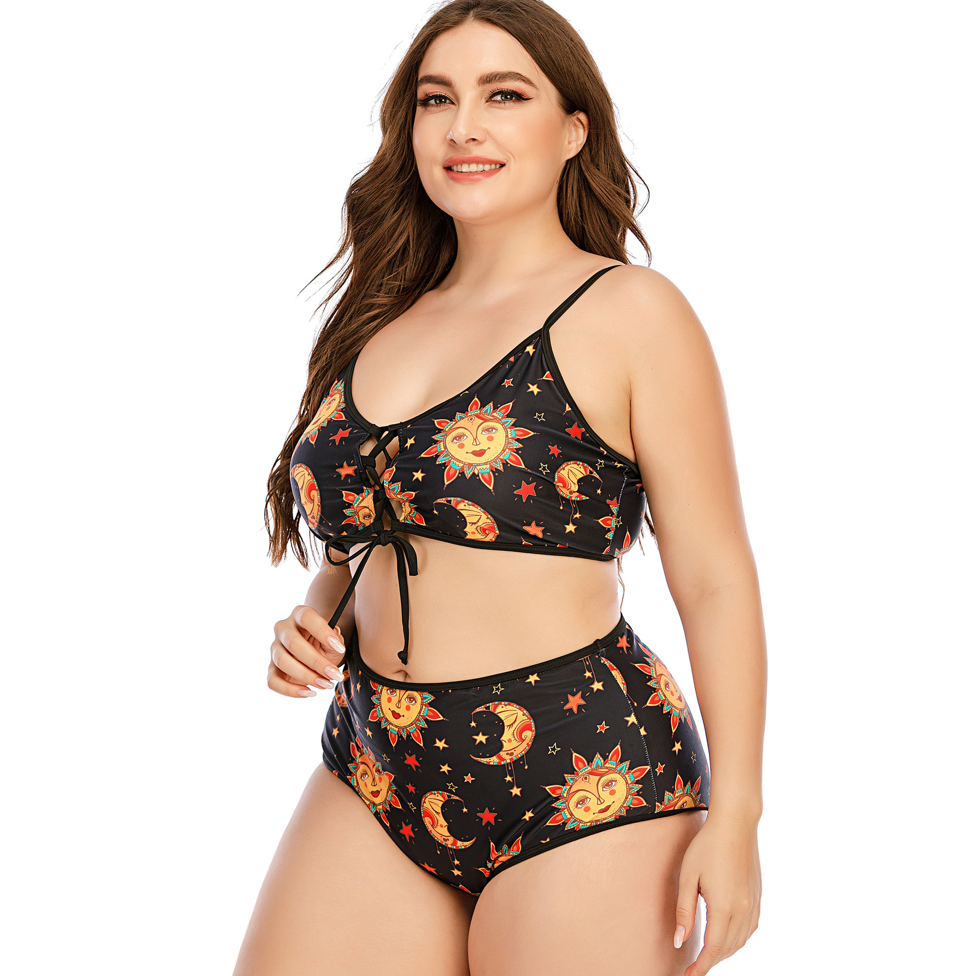 Sun and 2024 moon bikini set