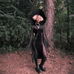 The Black Vamp Dress– Goth Mall