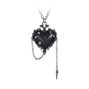 Witches Heart Pendant Necklace - Goth Mall