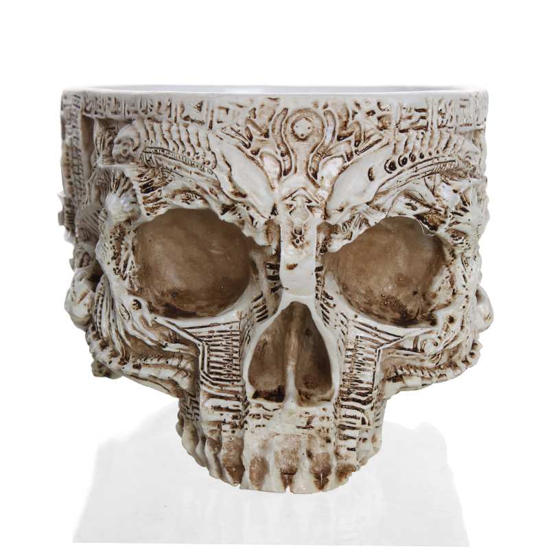 skull pot planter Ancient Skull Plant Pot– Goth Mall