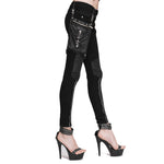 Zipped Skinny Pants - Goth Mall