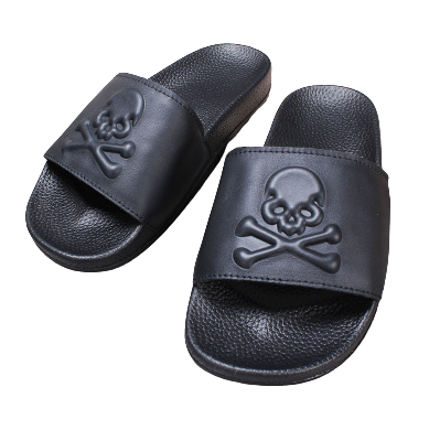 Skull Slide Sandals - Goth Mall