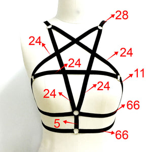 Luxe Pentagram Harness - Goth Mall