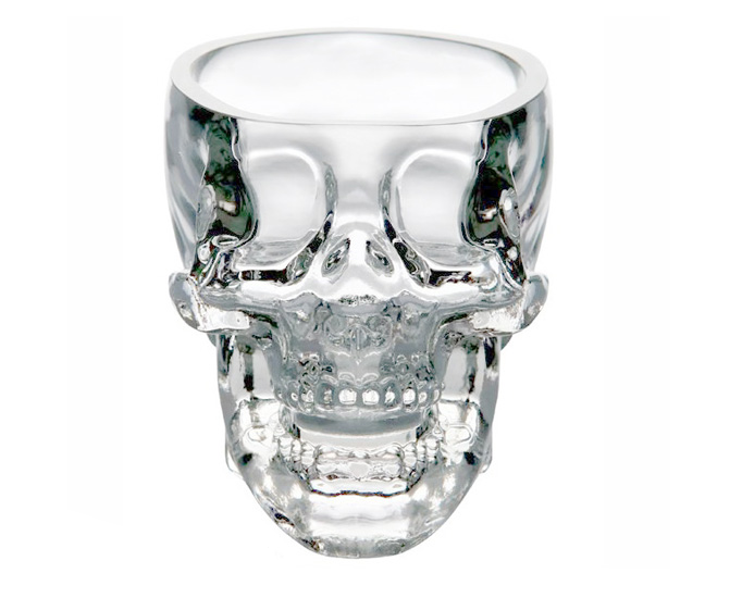 Skull Drinking Glass - Goth Mall