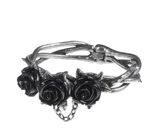 Wild Black Rose Bracelet - Goth Mall