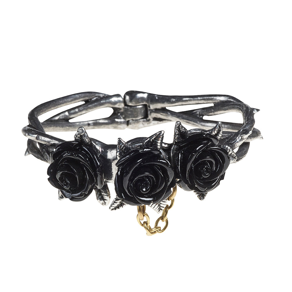 Wild Black Rose Bracelet - Goth Mall
