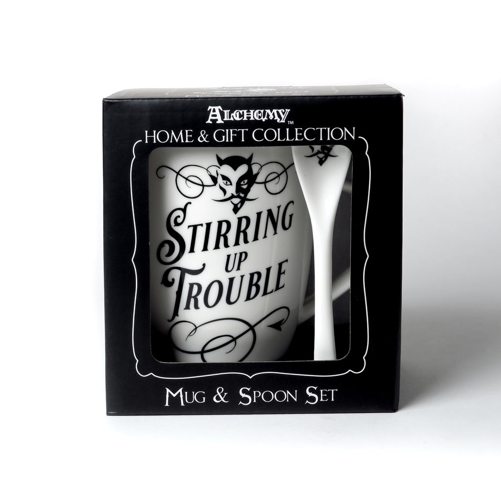 Stirring Up Trouble Mug & Spoon Set - Goth Mall